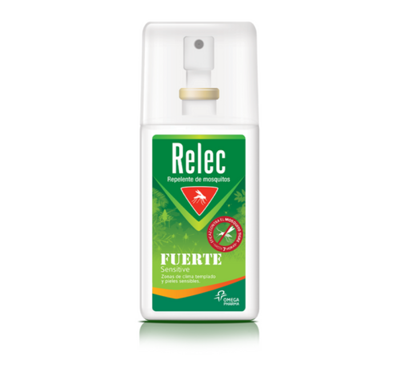 Relec Fuerte Sensitive Spray Repelente Mosquitos, 75 ml. - Relec