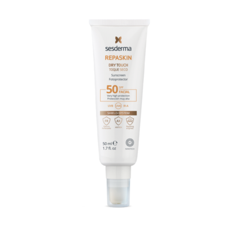 Repaskin Fotoprotector Facial SPF 50 Toque Seco, 50 ml. - Sesderma