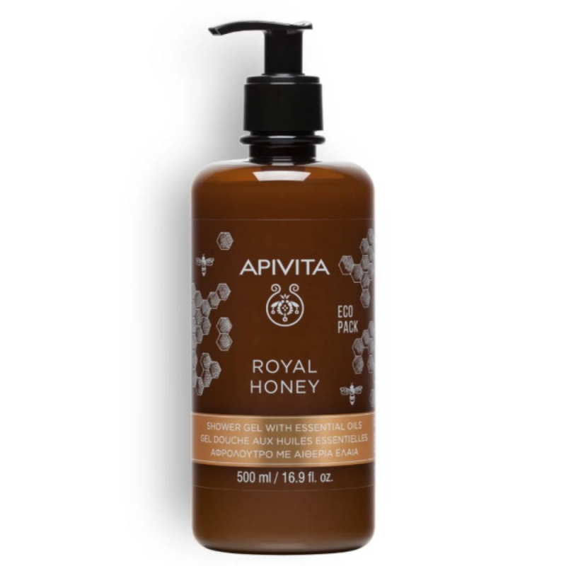 Royal Honey Gel de Baño con Aceites Esenciales con Miel, 500 ml. - Apivita