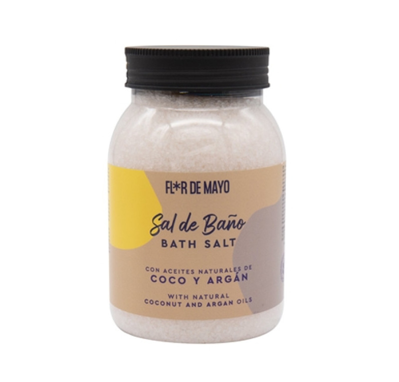 Sal de Baño Coco y Argán, 650 g. - Flor de Mayo