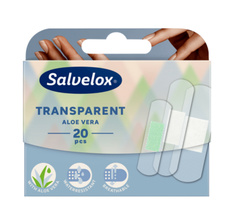 Salvelox Transparent Aloe Vera, 20 ud. - Orkla