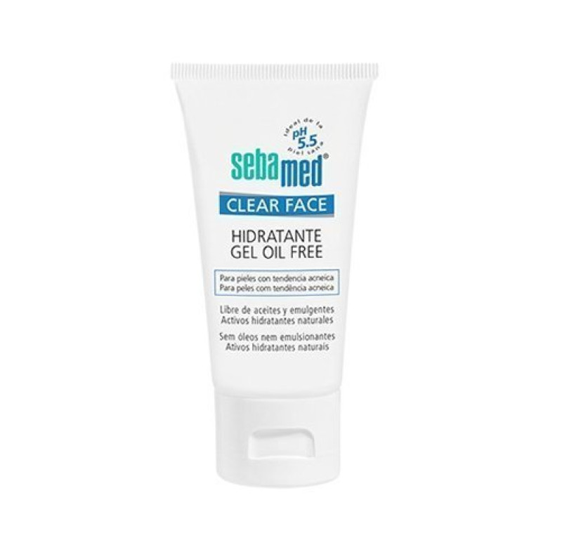 Clear Face Gel Hidratante Gel Oil Free, 50ml. - Sebamed 