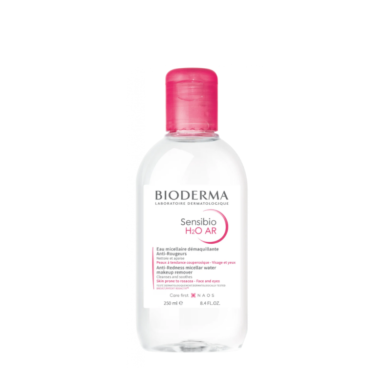 Sensibio H2O AR Solución Micelar Rojeces, 250 ml. - Bioderma