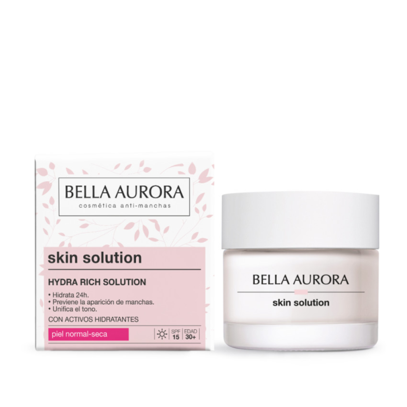 Skin Solution Crema Hydra Rich Intensiva Día , 50 ml - Bella Aurora Labs