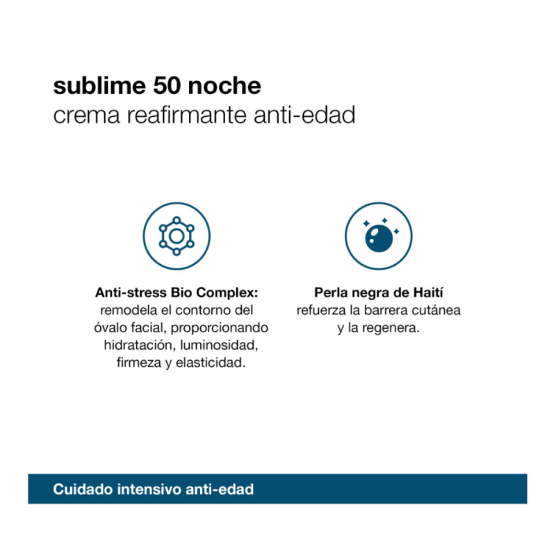 Sublime 50 Noche Crema Reafirmante Anti - Edad, 50 ml - Bella Aurora Labs