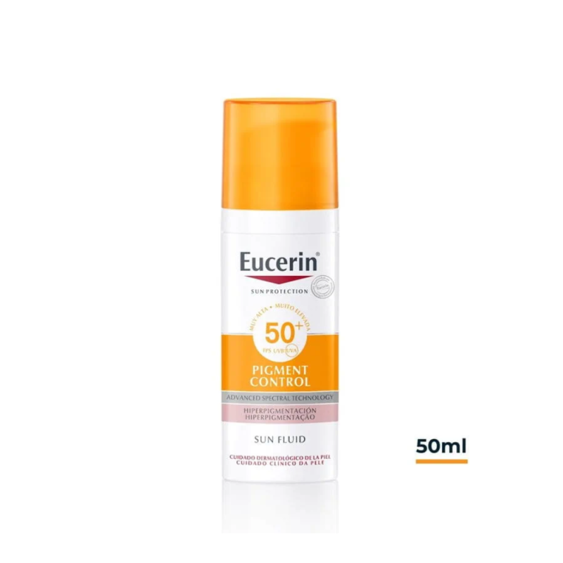 Sun Face Pigment Control Fluido FPS50+, 50 ml. - Eucerin