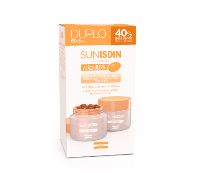Duplo Sunisdin 40% de Descuento 2ª ud, 60 Caps . - Isdin