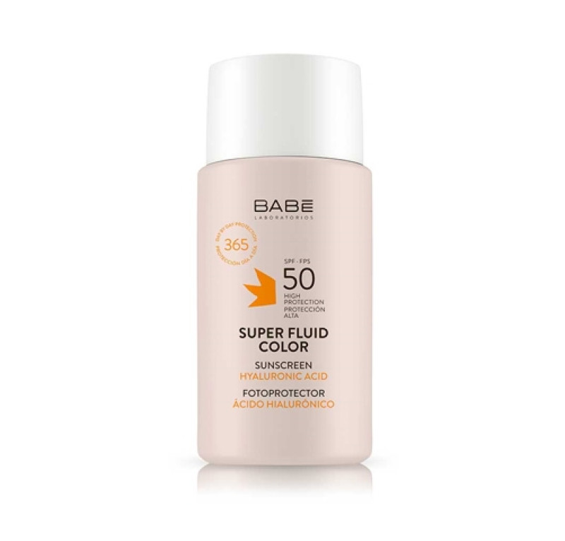 Super Fluid Color Fotoprotector SPF50, 50 ml. - BABE