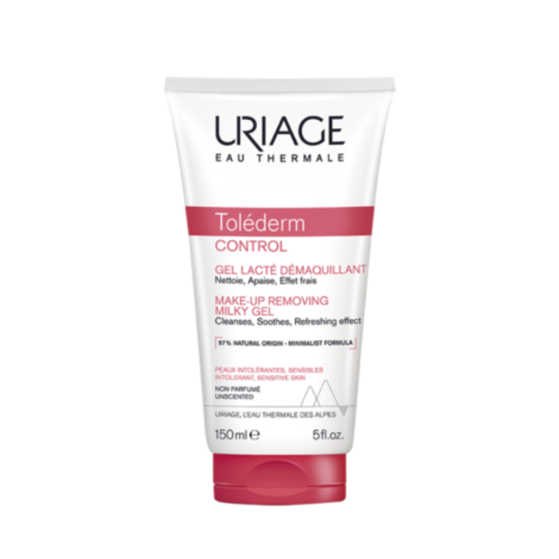 Toléderm Gel-Leche Desmaquillante, 150 ml. - Uriage