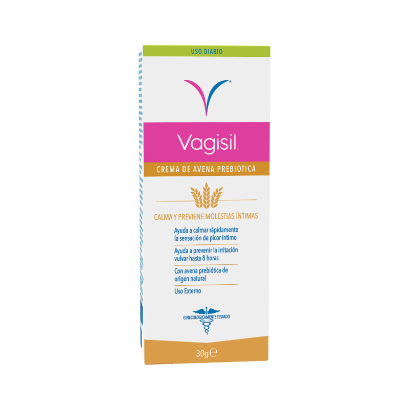 Vagisil Crema de Avena Prebiótica, 30 g. - Vagisil