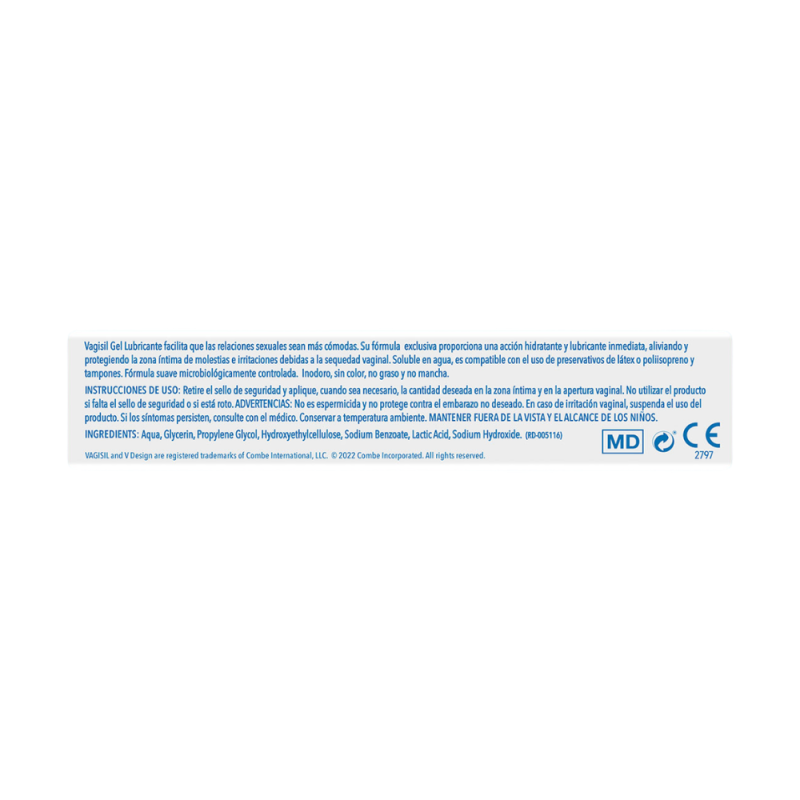 Vagisil Gel Lubricante Vaginal, 50 g. - Combe Europa