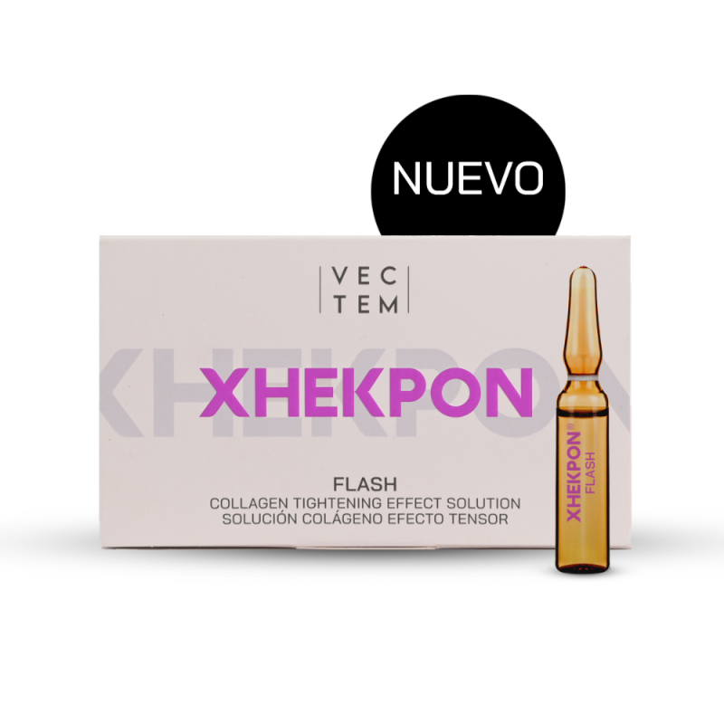 Xhekpon Solucion Colageno Tensor  Efecto Flash 5 Ampollas de 2,5 ml. -  Vectem