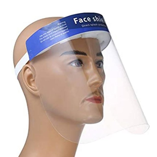 Azul Transparente Ajustable plástico Ligero HEHE 6 Viseras Protectoras para la Cara 