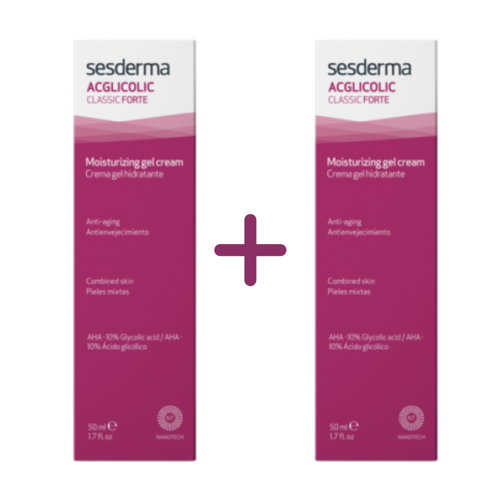 Acglicolic Classic Crema Gel Forte – 2er Pack | Hautpflege-Creme